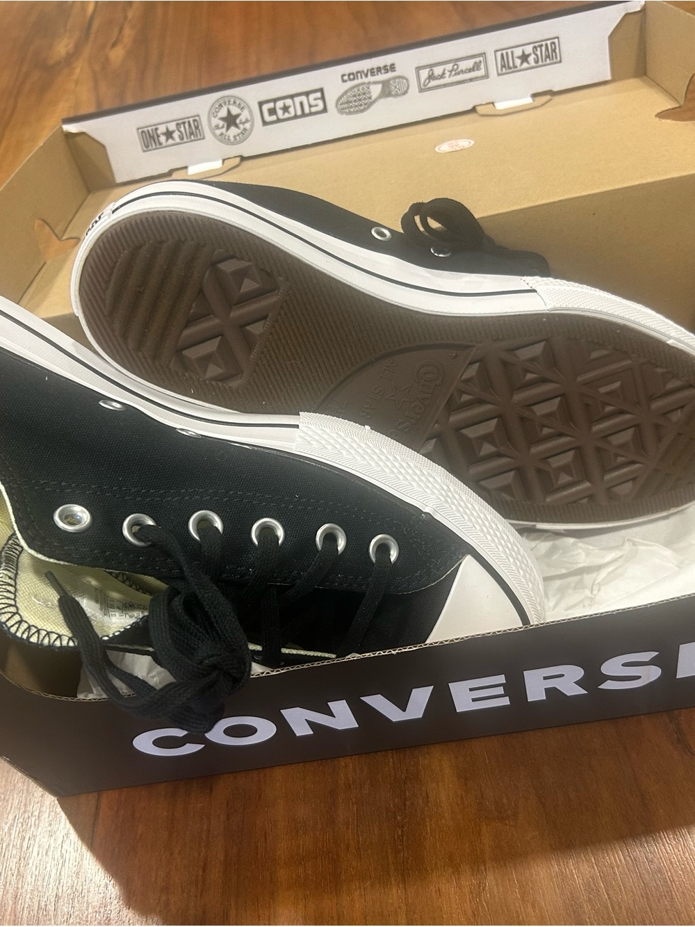 Converse Kids High Top Sneakers in Black and White